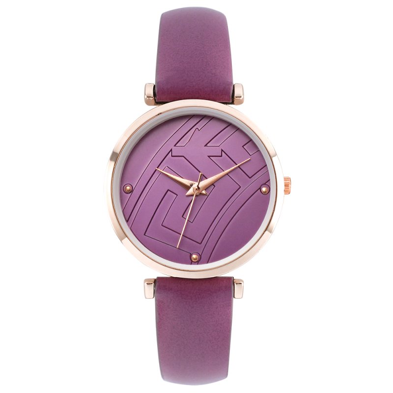 Lovely leather strap women quartz watches 105